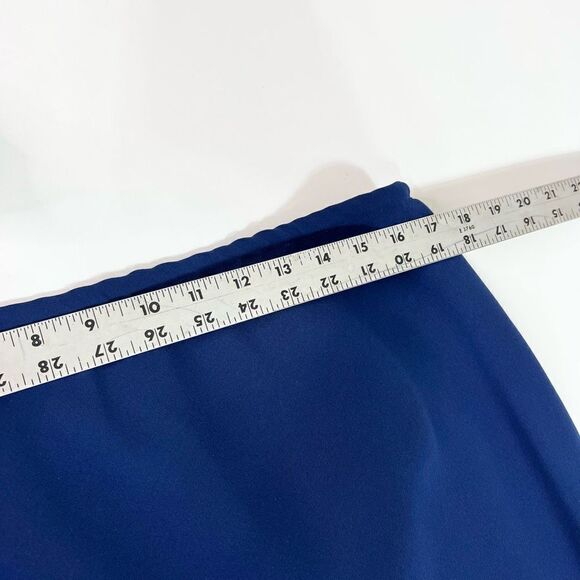 Talbots Two Piece Outfit Women's 18 Blue Top & Skirt Ruffles Matching Set - Picture 7 of 11